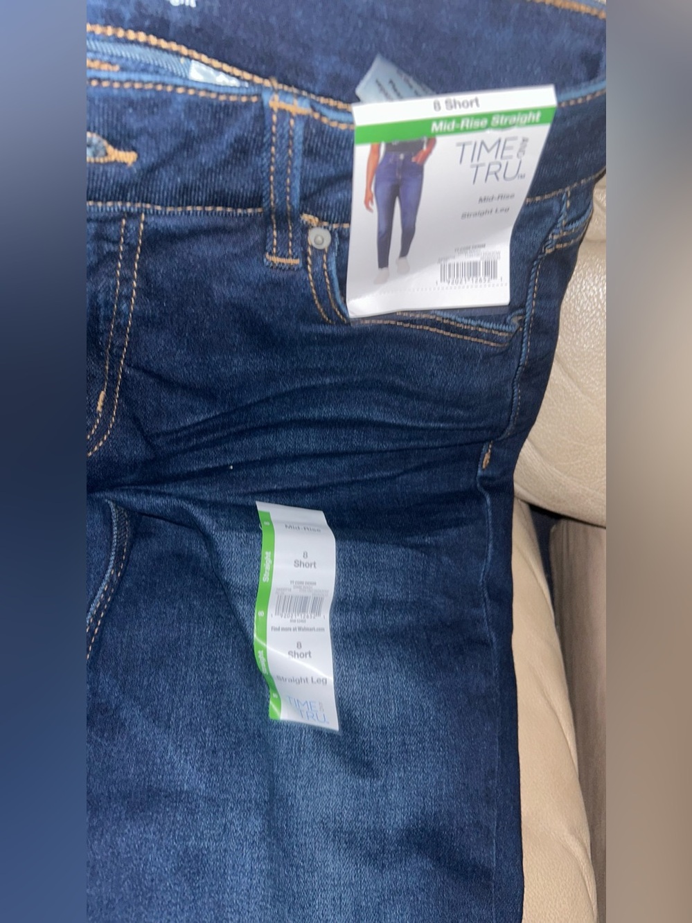 Time and Tru Deep Indigo Straight Jeans